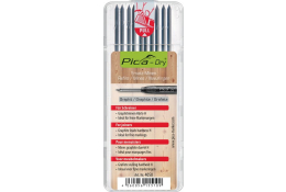 Tuhy náhradní kulaté Pica DRY pro truhláře  (suché povrchy) 10x černá 4050
