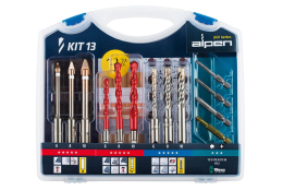 ALPEN Vrtáky do keramiky, arm.betonu + bity - sada Multicut, 0000300113100