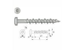 13549/8 Šroub do sádrokartonu TX20 6,3 x 45 mm - 100 ks v balení